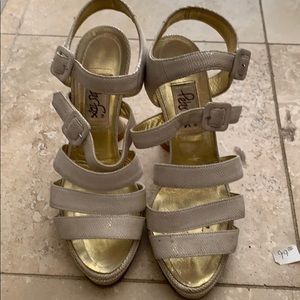 White flash Peter Fox Vintage heels